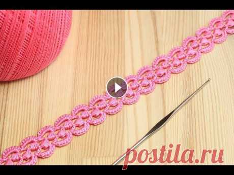 Ленточное кружево с витыми столбиками - вязание крючком How to Crochet for Beginners Вязание крючком ленточного кружева с витыми столбиками. Вязание витых столбиков.Простое ленточное кружево.Вязание для начинающих : Спасибо за подписку...