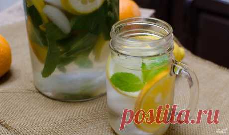 Лимонная вода для похудения - пошаговый кулинарный рецепт на Повар.ру