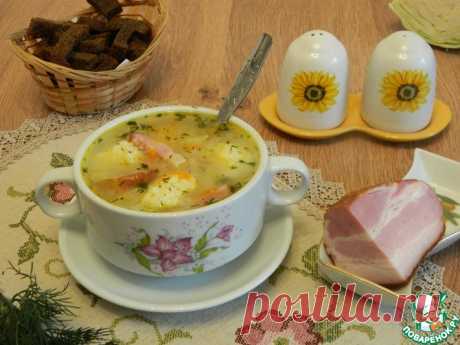 Суп с капустными галушками Кулинарный рецепт