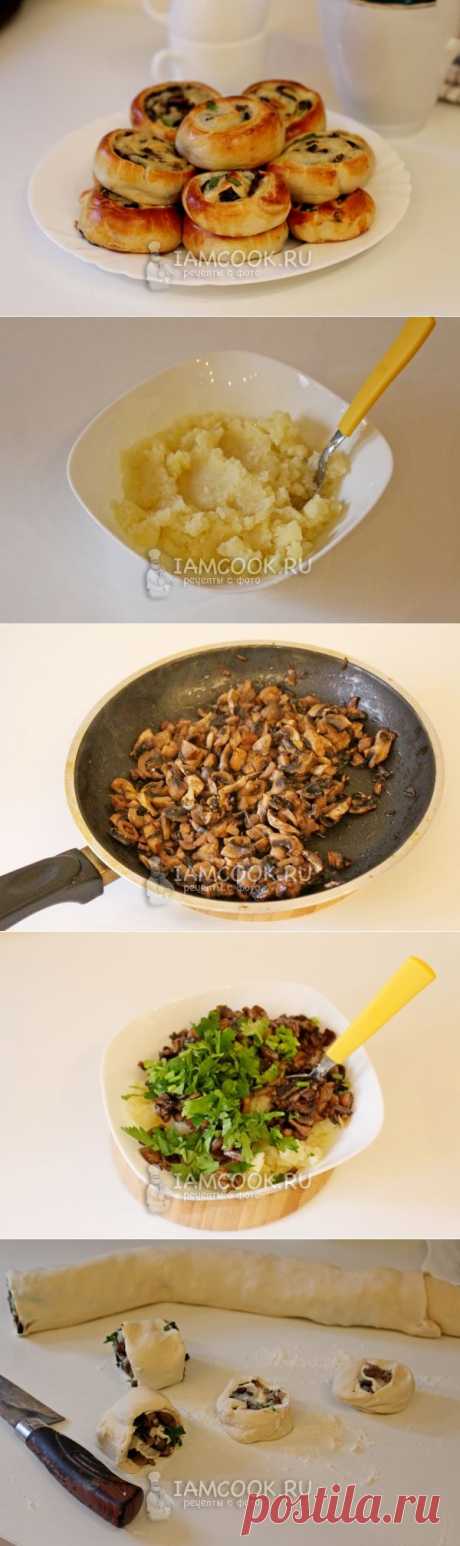 Минимум усилий и продуктов: слоеные булочки с грибами - Вкусные рецепты