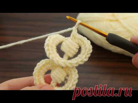Muy hermoso🍂✅💯Very easy Tunisian hair band making /baby soft hair band online tutorial