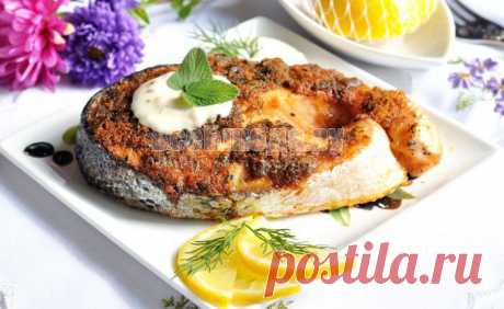 Как приготовить запеченный лосось под хрустящей хлебной корочкой, рецепт с фото | Все Блюда