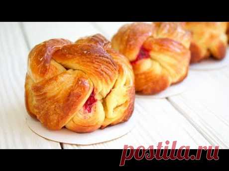 СЛОЕНАЯ БРИОШЬ С МАЛИНОЙ /  Brioches feuilletées à la framboise