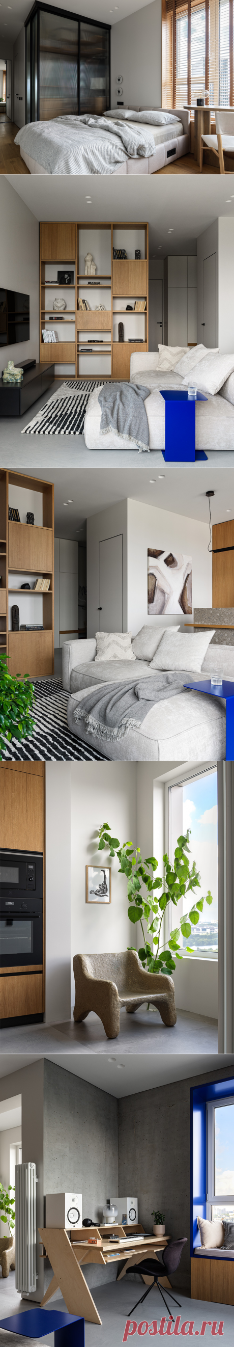 Shilova Studio: дизайн квартиры квартира с синими акцентами