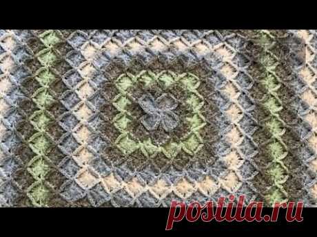 Crochet Bavarian Stitch Square