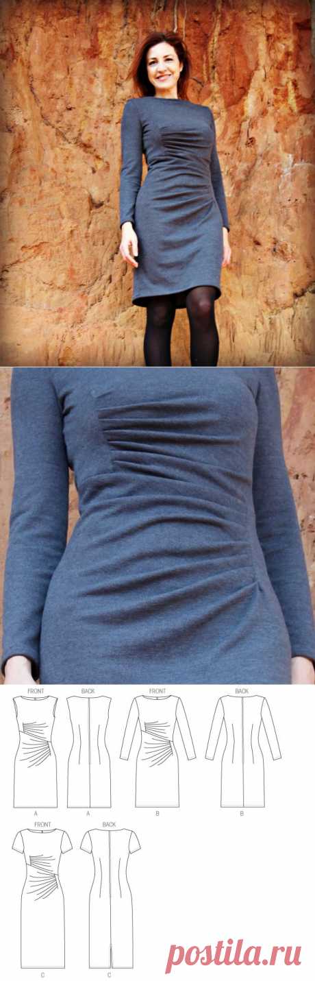 Aventuras de costuras: A Grey Winter Dress... Vogue 8946