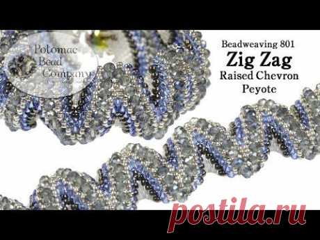 Echoes Bracelet - YouTube | Bileklikler | Peyote bracelet, Beads tutorial and Zig zag