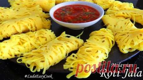 ☀БЛИНЫ РОТИ ДЖАЛА☀ Малазийские кружевные блины с соусом Net Pancakes ROTI JALA  Bánh pancake lưới