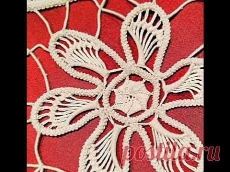 Laseta/ Punto riempimento petali(6)/ Romanian point lace