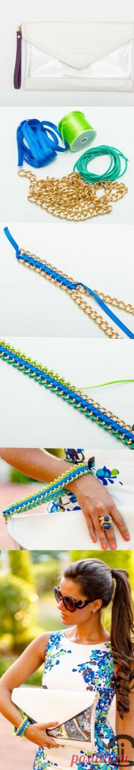 (38) Crimenes de la Moda: DIY Neon Chain Clutch | Бисер