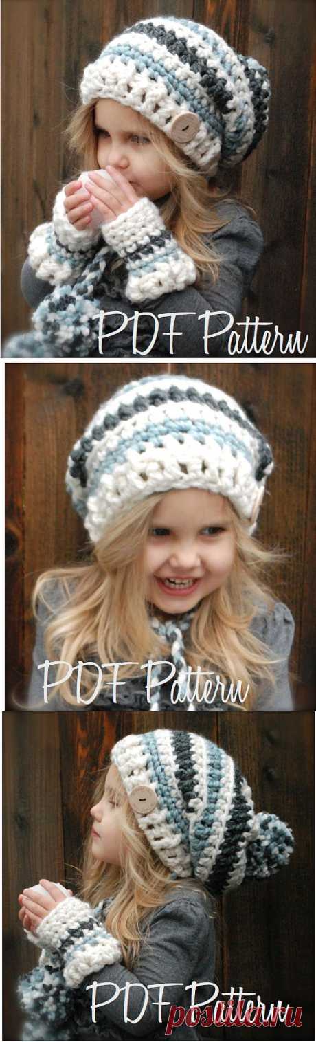 Crochet PATTERN-The Feyona Cap/Mitt Set Toddler от Thevelvetacorn