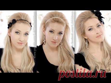 3-in-1 big hair tutorial: Lana del Rey, Adele hairstyle, Britney Spears in Scream and Shout - YouTube