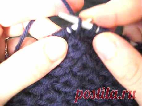 Интересная вязка спицами ▶ Knitting the Anemone Bobble Stitch - YouTube