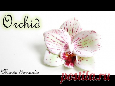 Polymer Clay Orchid Flower Pendant Tutorial