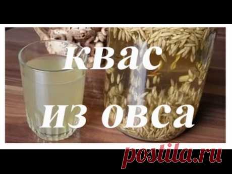 Живой овсяный квас без сахара и дрожжей