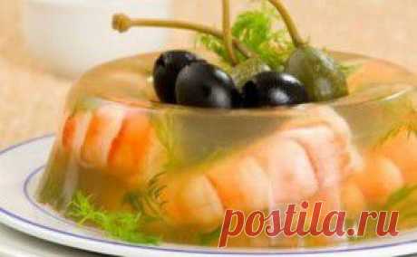 Заливное с креветками в желе из вина. | Кулинарный блог Александра Абалакова