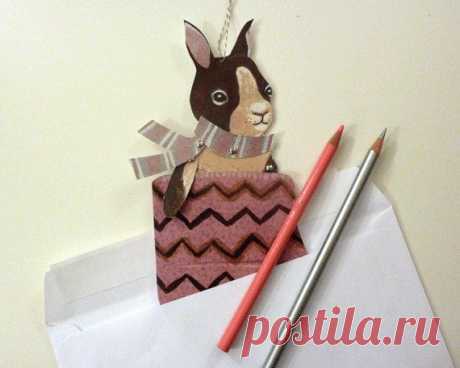 DIY Cute Bunny Paper Pupppet &amp; Heart Mitten par ArtistInLALALand