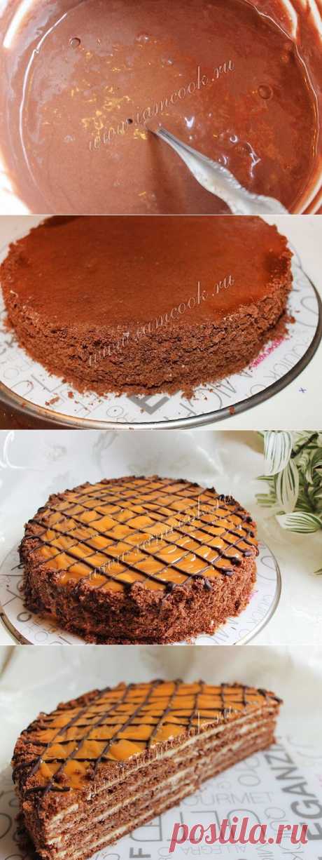 Торт «Шоколадная девочка», рецепт с фото.