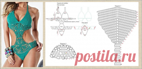 купальники женские связать крючком со схемами: 2 тыс изображений найдено в Яндекс Картинках