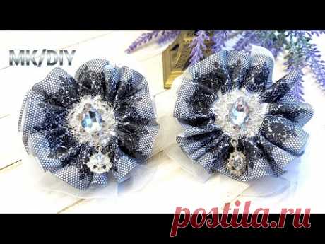 Воздушные и Пышные Банты в школу, DIY, Ribbon Hair Bow, Tutorial #Lbeads