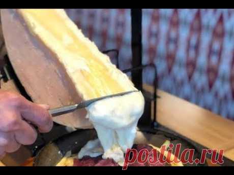 AMAZING Swiss Raclette CHEESE SANDWICH MIXED SALAD GARLIC SAUCE - HAM - LONDON STREET FOOD