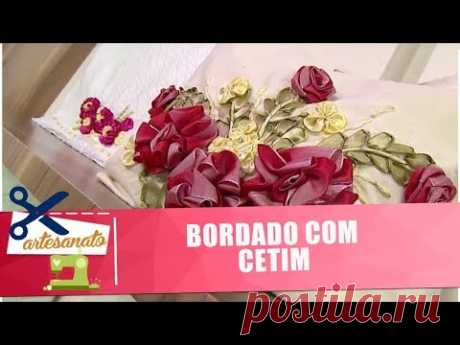 Aprenda a fazer lindos bordados com fita de cetim - Vida Melhor - 25/07/18