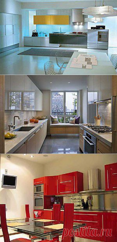 Идеальный дизайн прямоугольной кухни