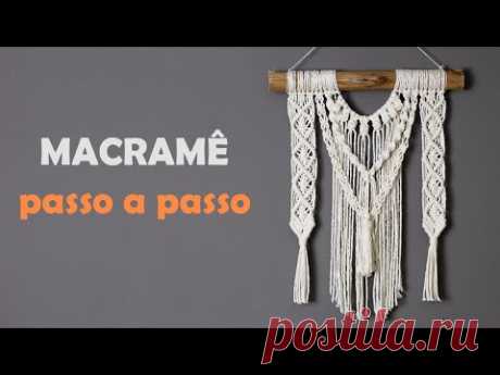 PAINEL EM MACRAMÊ | Passo a passo | #painelemmacrame #macrame #macramewallhanging