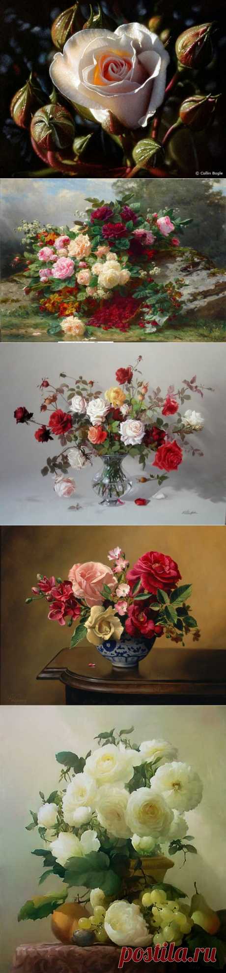 Fine roses (живопись + музыка).