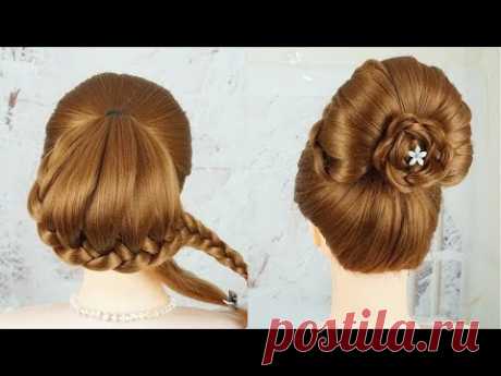 Прическа Женская - Красивые Прически Бантик | Latest Braided Hairstyles 2019