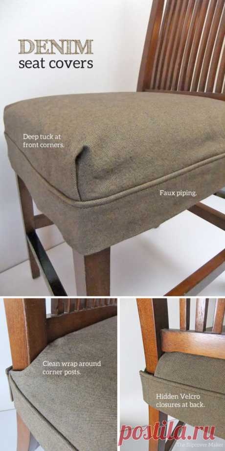 Tailored Denim Seat Covers | The Slipcover Maker