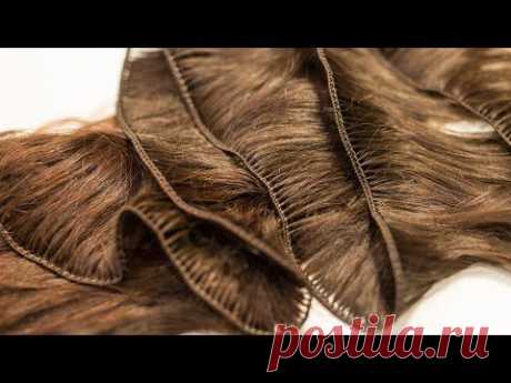 Плетение ручного тресса для голливудского наращивания волос. Мастерская волос Милы Вилинской