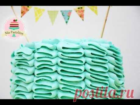 APRENDE A DECORAR UN LINDO PASTEL PASO A PASO (Ruffle Cake Tutorial)