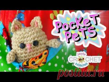 Jayda's Crochet Pocket Pets!  KITTY CAT!