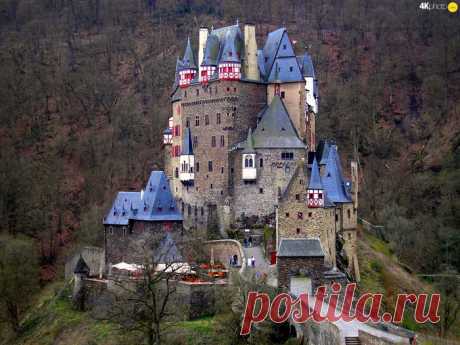 Старинный замок Германии Бург-Эльц. Видео.