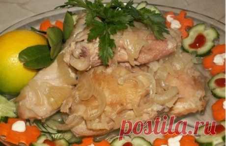 Ароматная и нежная курица в луковом соусе - замечательное блюдо к ужину! Безумно вкусно!