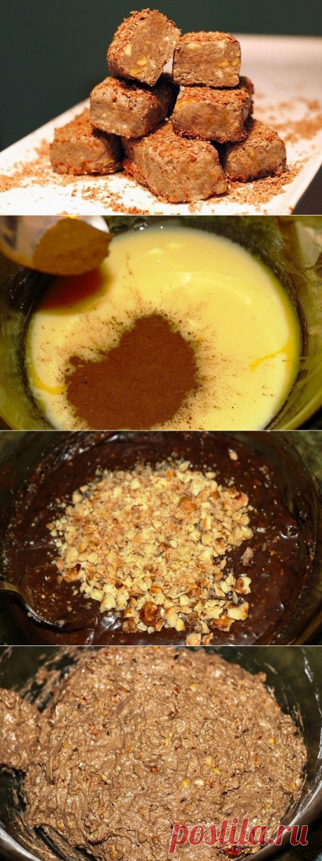 Как приготовить шоколадные конфеты с орешками  - рецепт, ингредиенты и фотографии