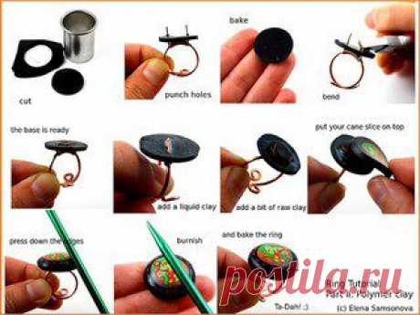 Tutorial: Polymer Clay Rings | Polymer Clay | CraftGossip.com