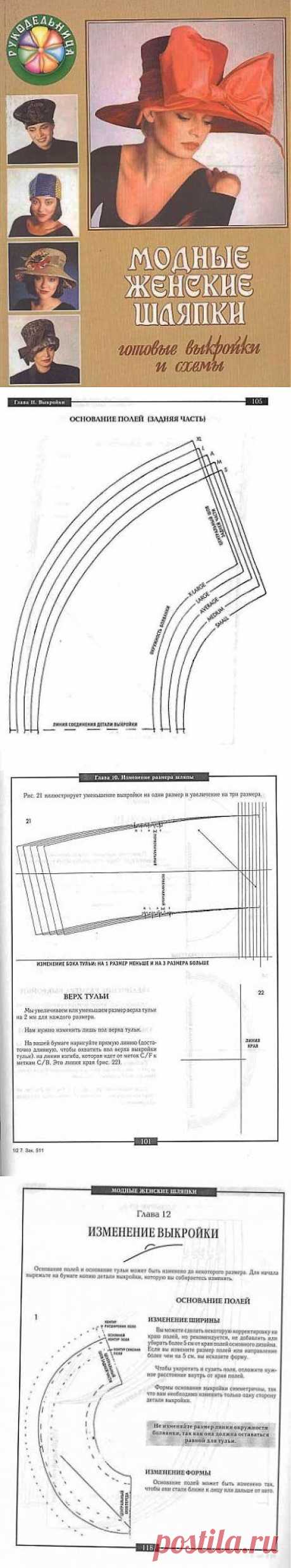 =Модные женские шляпки.Готовые выкройки и схемы..