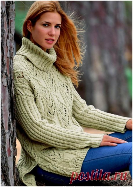 COTTLE SWEATER WITH BEAUTIFUL PATTERNS