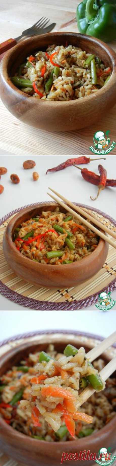 Рис с зеленой фасолью - кулинарный рецепт