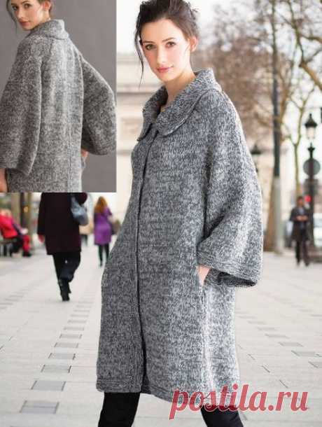 Свободное пальто с карманами Coccon Coat