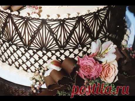 ▶ How to Make Chocolate Lace Cake Wraps - YouTube