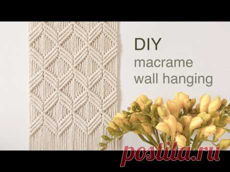 DIY | macrame wall hanging | макраме настенный
