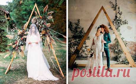 Горячий тренд: 50 треугольных арок для свадьбы | Oh My Wed Day | Блог о стильных свадьбах | Украина