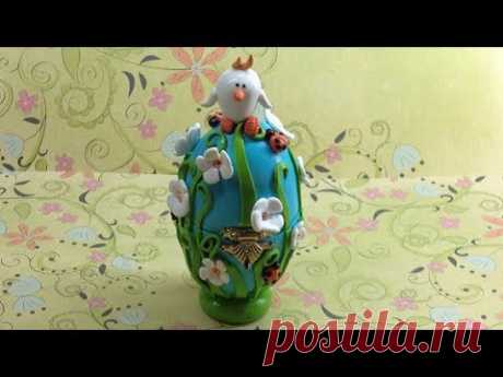 Fimo/polymer clay Easter egg box - Tutorial - YouTube