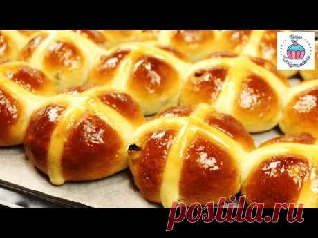 Английские Пасхальные БУЛОЧКИ Hot Cross Buns English subtitles