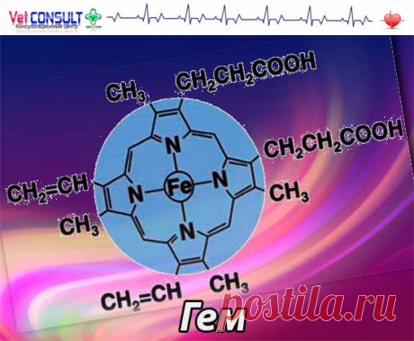 Гем строение | Молекула гема (синтез)