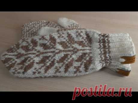 Master class mittens jacquard (вязание варежек с узором жаккард и индийским клином)