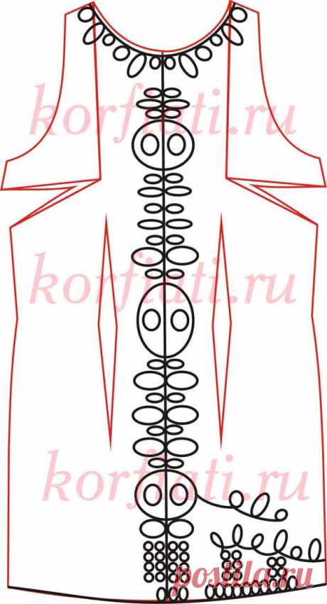 Простое платье - выкройка от Анастасии Корфиати